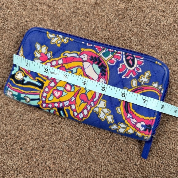 Vera Bradley RFID Georgia Zippered Wallet Romantic Paisley Pattern - Picture 4 of 6
